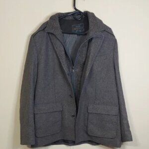 Jos. A. Bank Gray Reserve Wool Blend Layered Sport Coat Men's Size XL